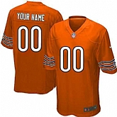 Customized Men Chicago Bears Orange Team Color Nike Game Stitched Jersey,baseball caps,new era cap wholesale,wholesale hats